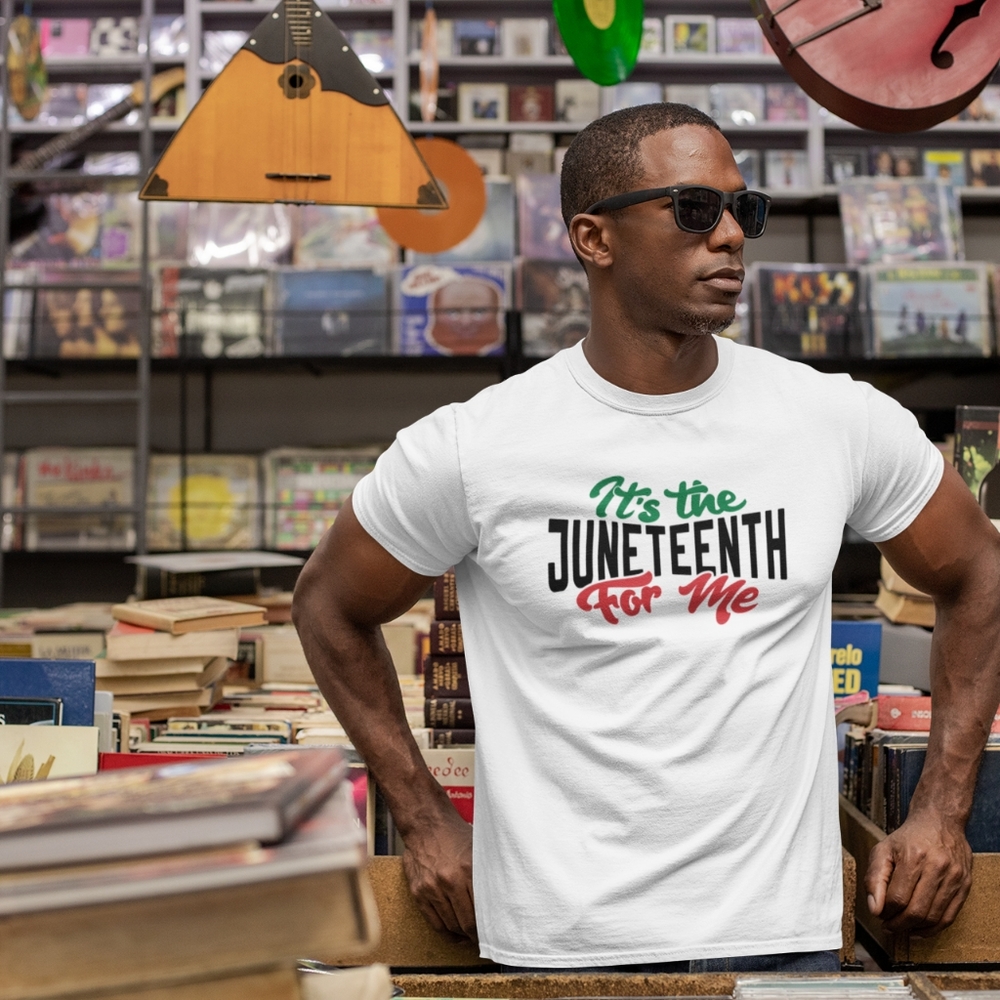 Men's It's the Juneteeth for me white tshirt